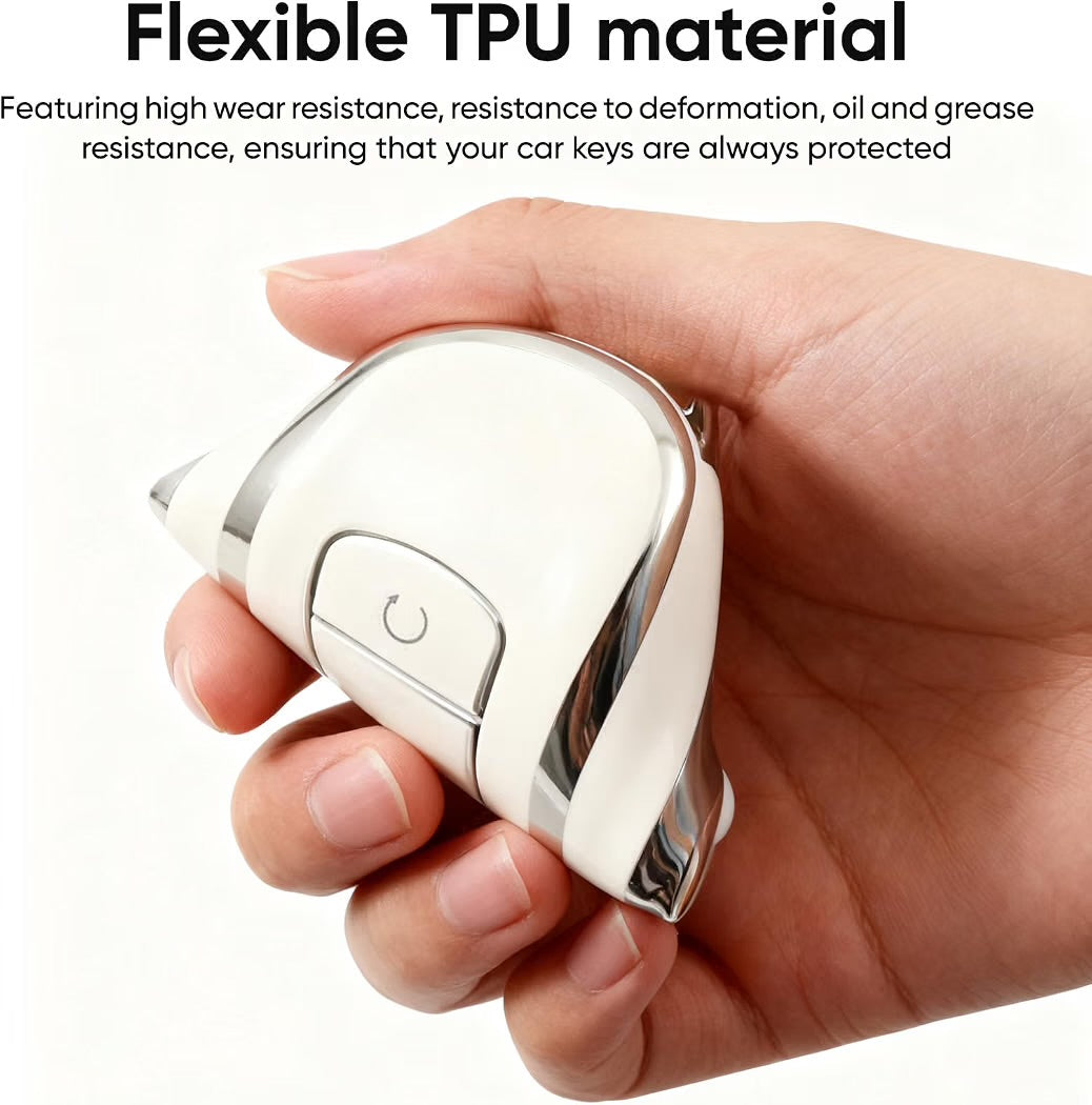 2 Pcs Key Fob Holder For Jaecoo 7 - TPU Key Cover Case Compatible with Chery Tiggo 8 Pro 8 Plus Omoda 5 - 4 Button