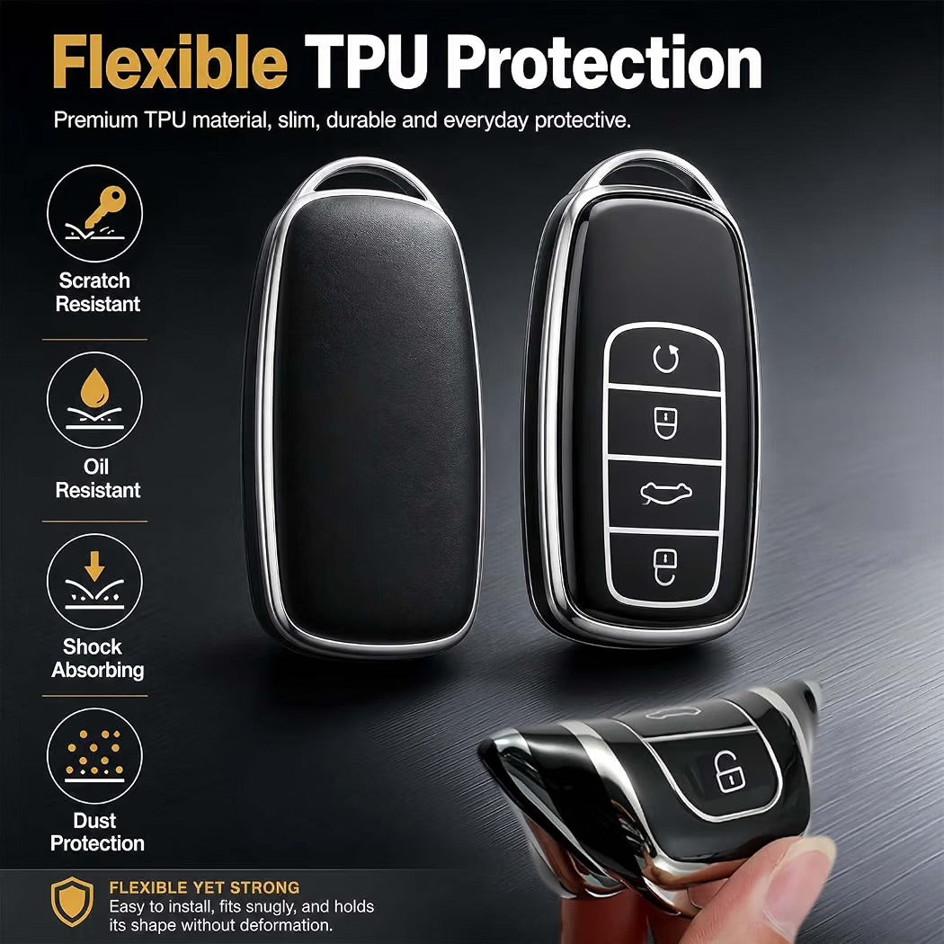 2 PCS Car Key Cover, Suitable for Arrizo 8plus Keycase Arrizo 5 Fengyun 2
4 Buttons, Compatible with Chery Tiggo 8/7/Pro,Omoda 5,Jaecoo 7,No Signal Blocking,Full 360° Protection,High Quality Silicone