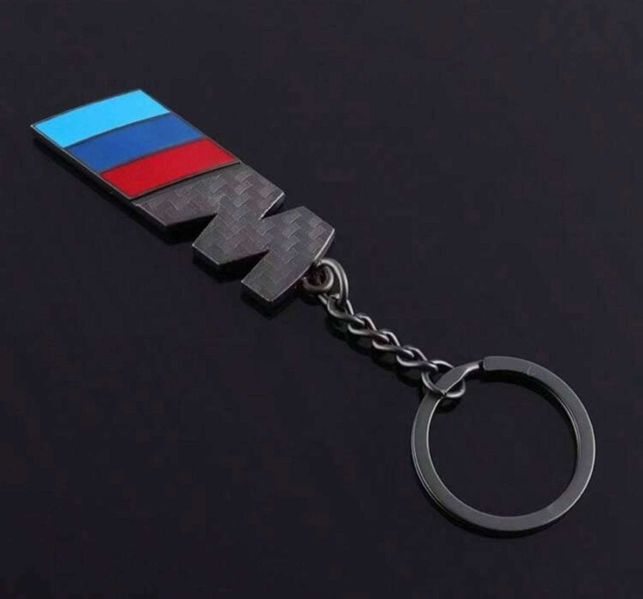 Premium M-Style Metal Car Keychain