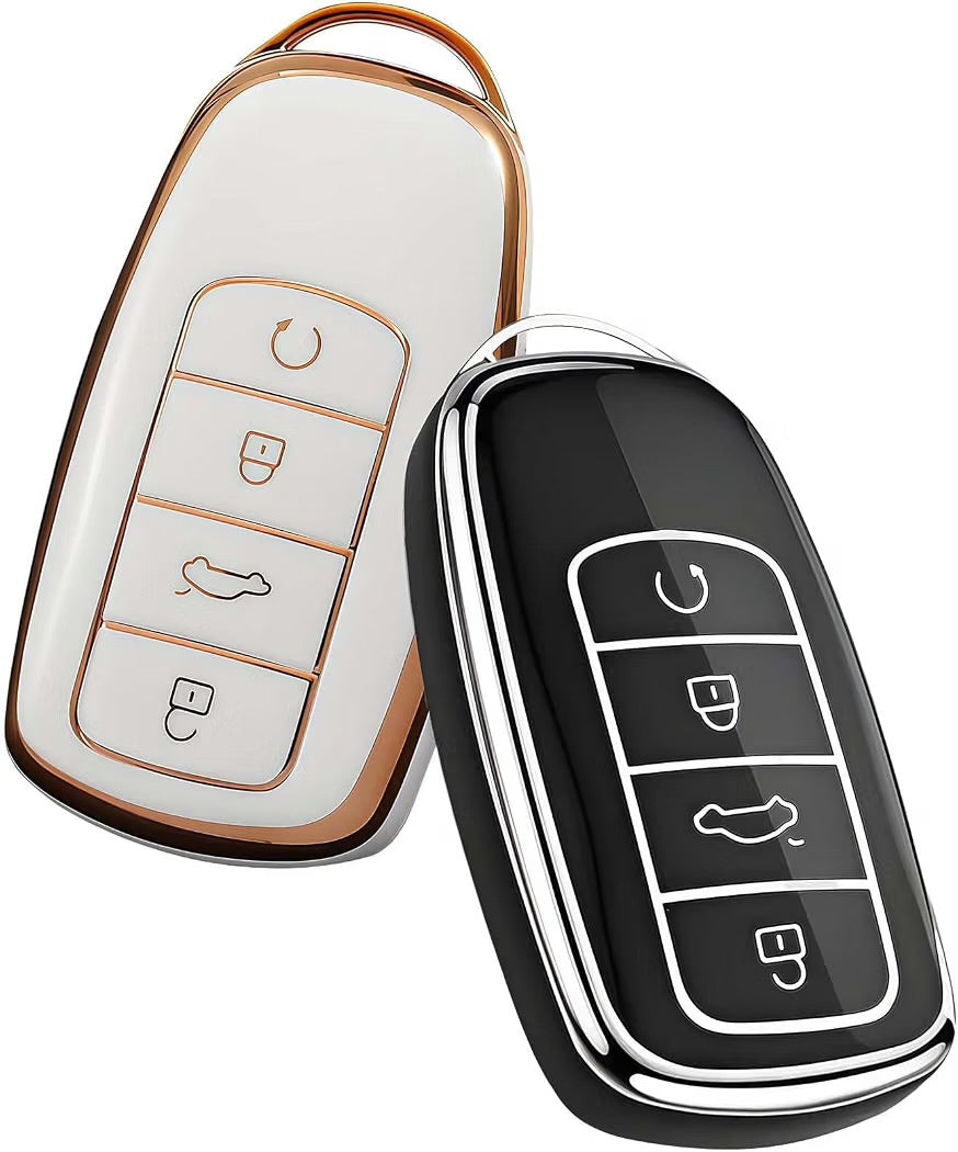 2 PCS Car Key Cover, Suitable for Arrizo 8plus Keycase Arrizo 5 Fengyun 2
4 Buttons, Compatible with Chery Tiggo 8/7/Pro,Omoda 5,Jaecoo 7,No Signal Blocking,Full 360° Protection,High Quality Silicone