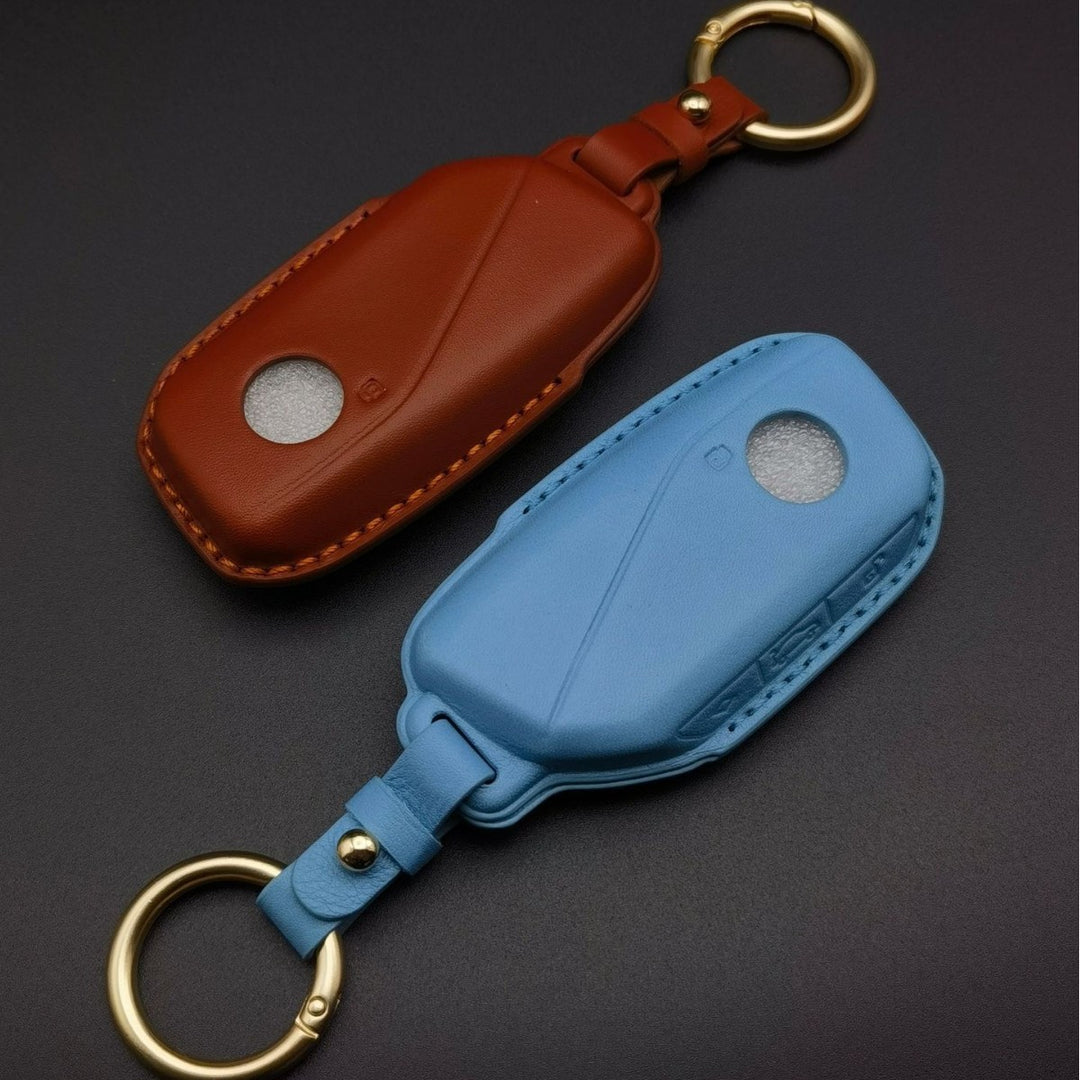 Genuine Leather BMW Key Cover with Buckle